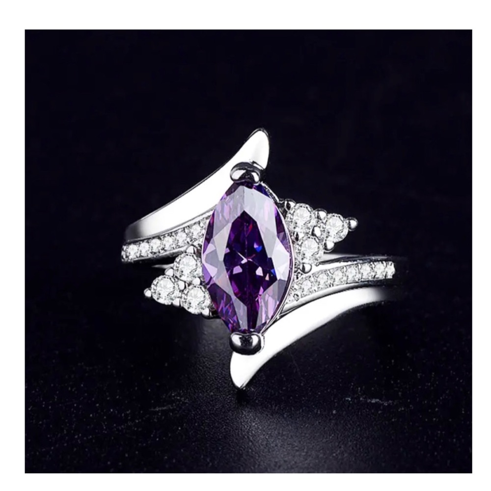 PURPLE GEMSTONE RING - Picture 5 of 8